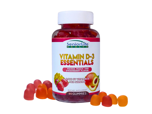 Vitamin D-3 Peach, Strawberry and Mango flavor Gummies